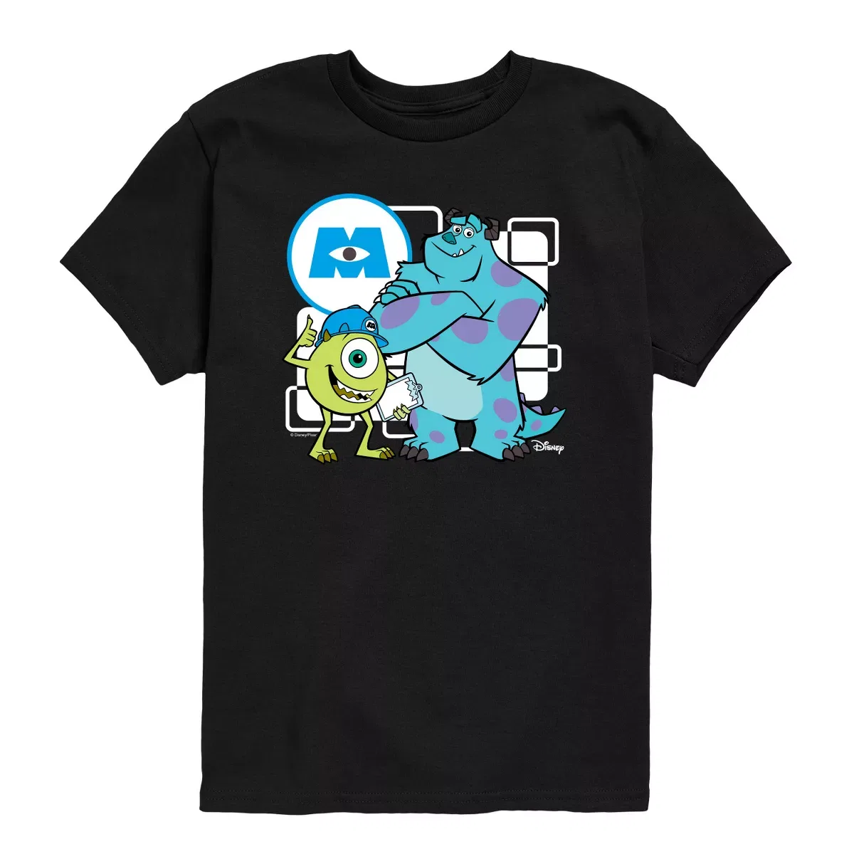 Детская футболка с принтом Monsters Inc - Mike And Sully Monsters, Inc., Navy