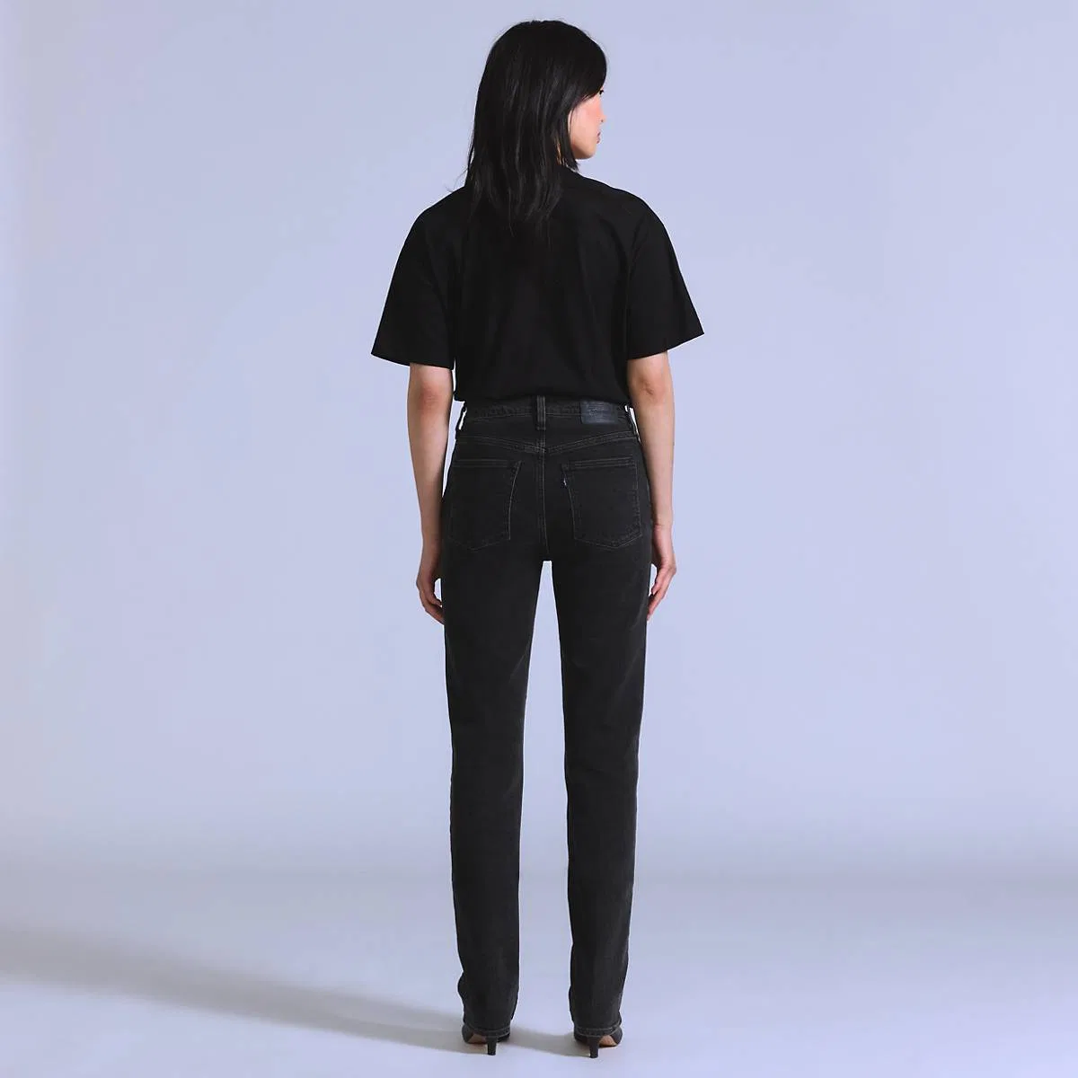 Женские узкие джинсы Levi's, Whisper Black - Black — фото 3