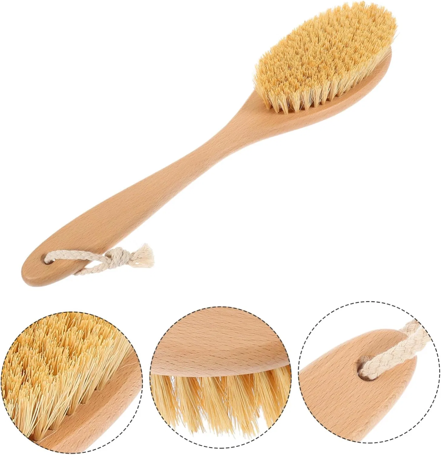 Pretyzoom Прецизиум Body Scrubber для душа, щетка с длинной ручкой, 39x8.5x4.5 см — фото 3