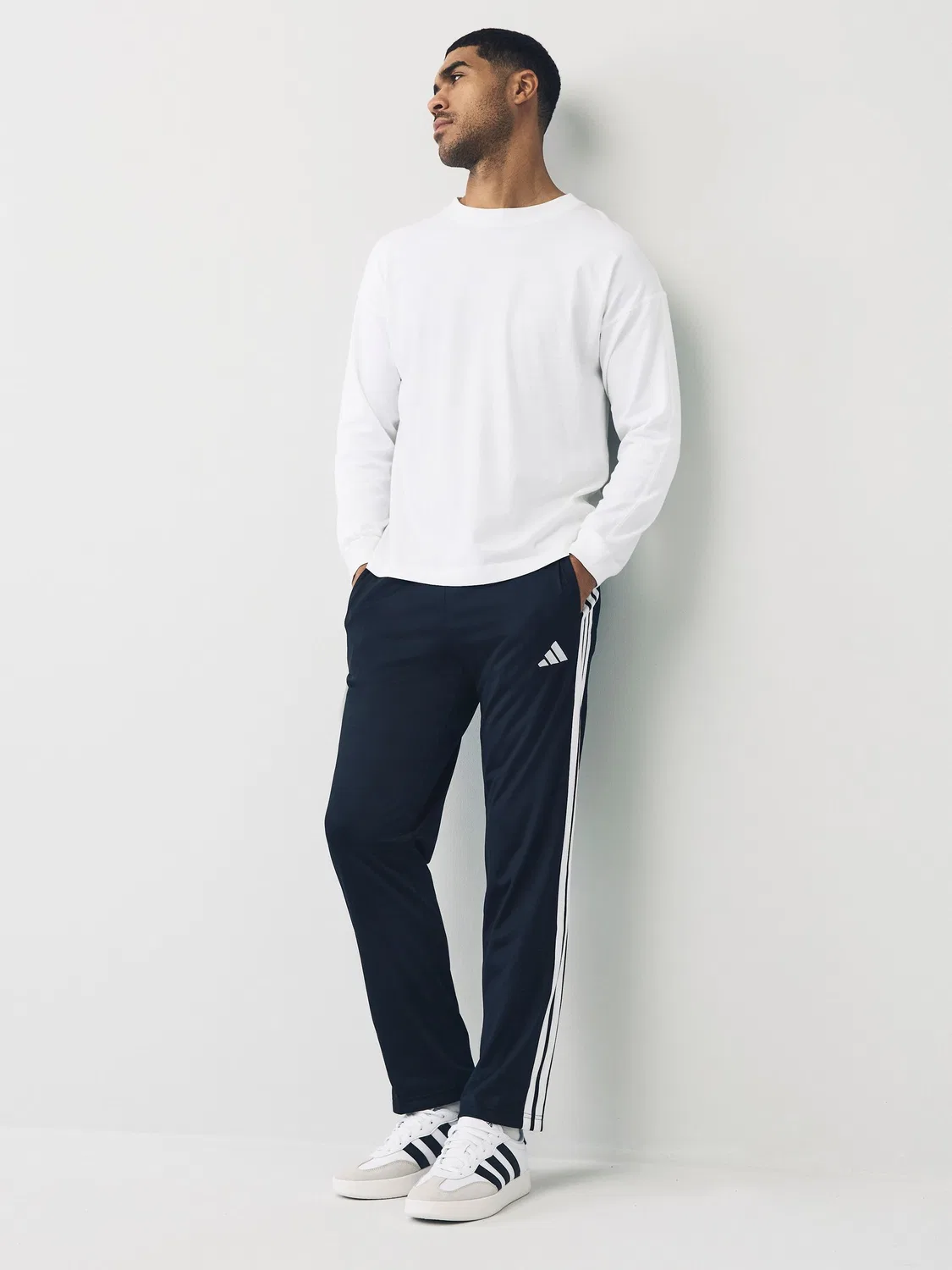 Джоггеры Dayready Open Hem adidas, темно-синий — фото 2