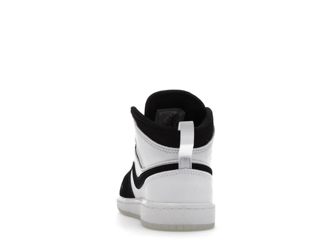 Детские кроссовки с принтом Jordan 1 Mid SE Diamond Jordan, White/Multicolor/Black — фото 4