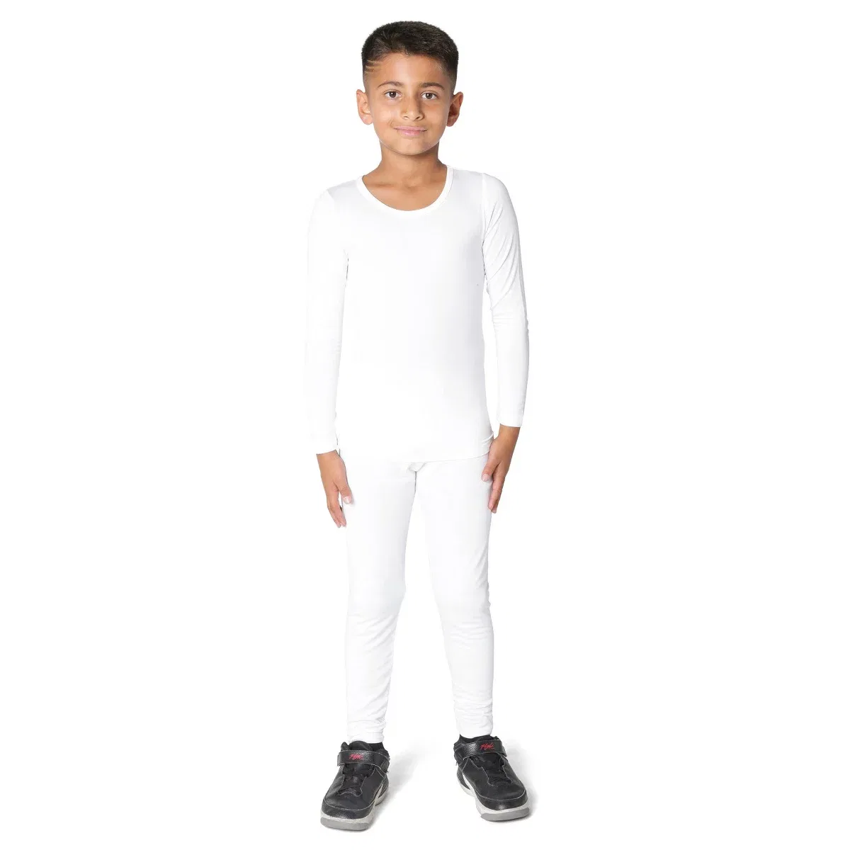 Детский термокомплект с начесом из микрофлиса Everyday Kids, White