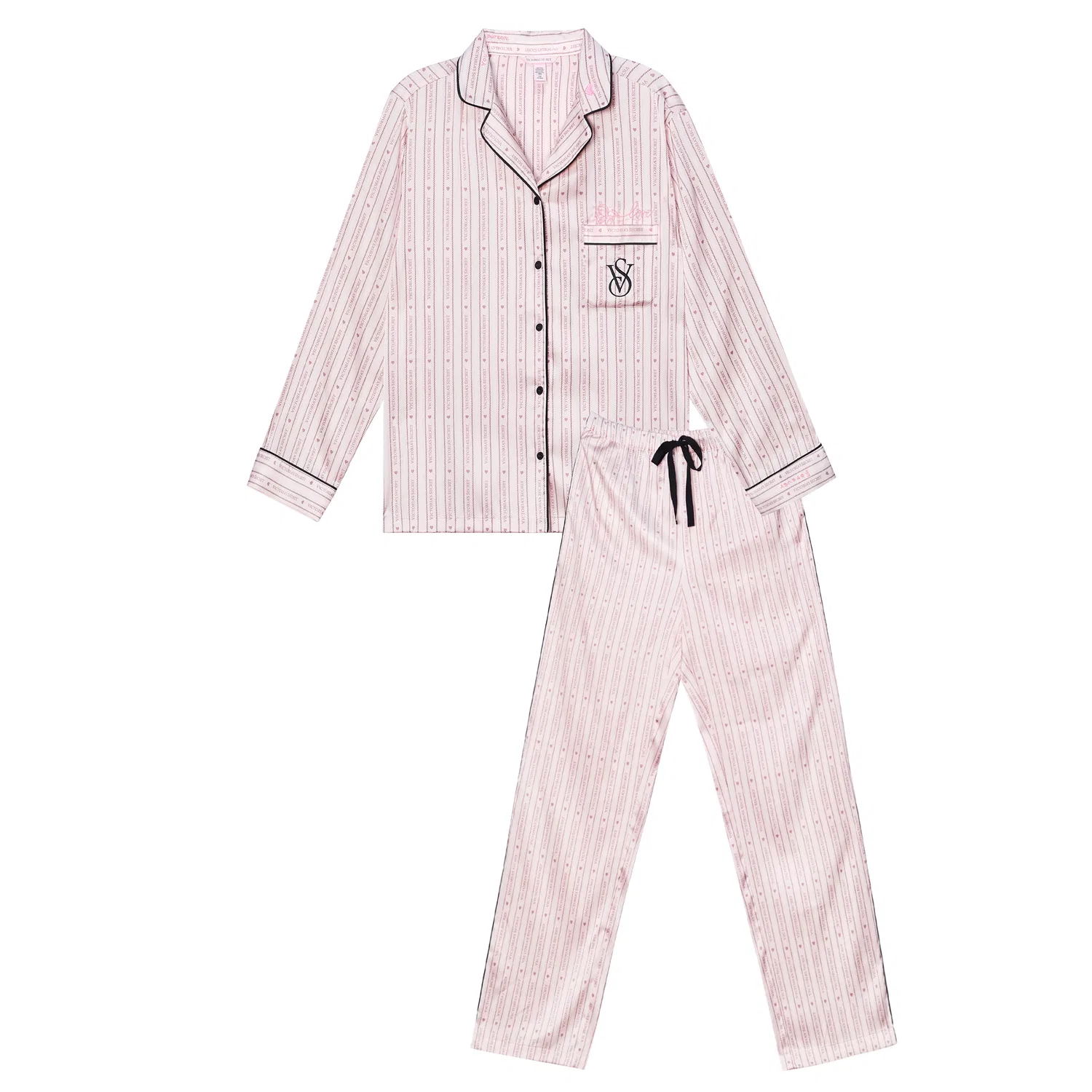 Женский пижамный комплект с принтом Victoria's Secret, Light Pink