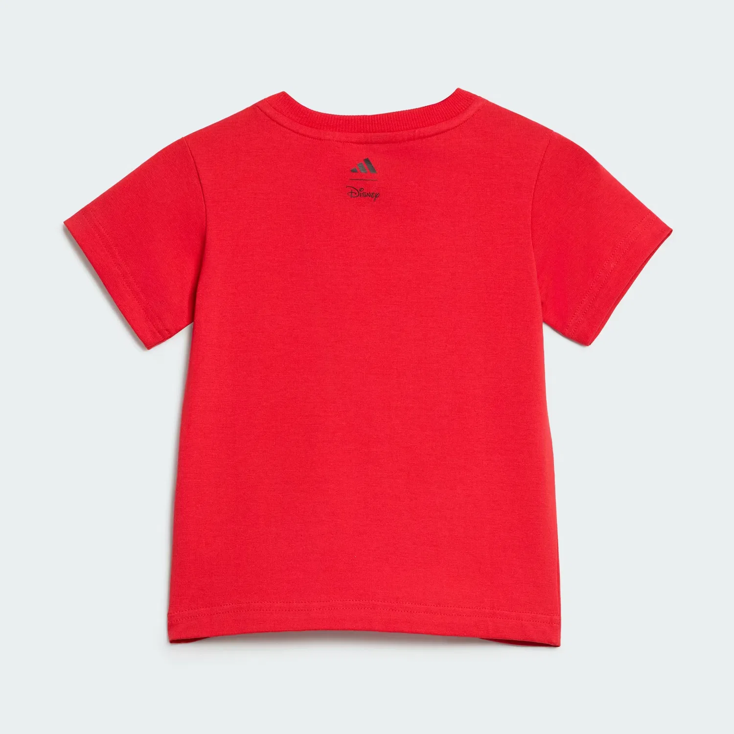 Детская футболка с принтом Mickey Mouse Adidas Sportswear, рубиновый/черный — фото 3