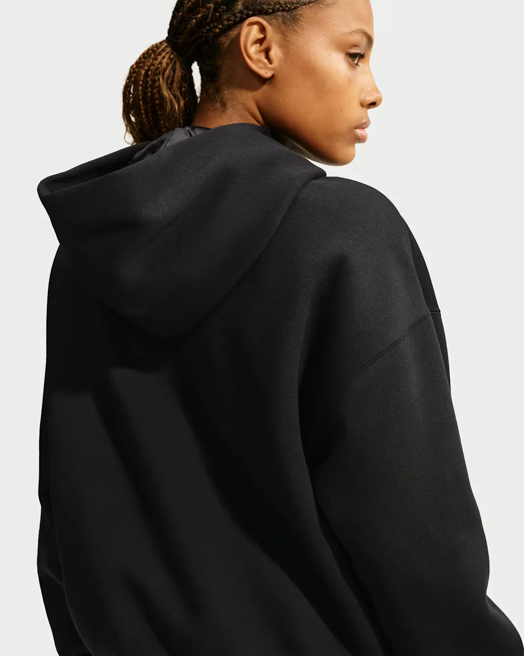Женская спортивная баскетбольная толстовка Therma-FIT Nike, Black/White — фото 2