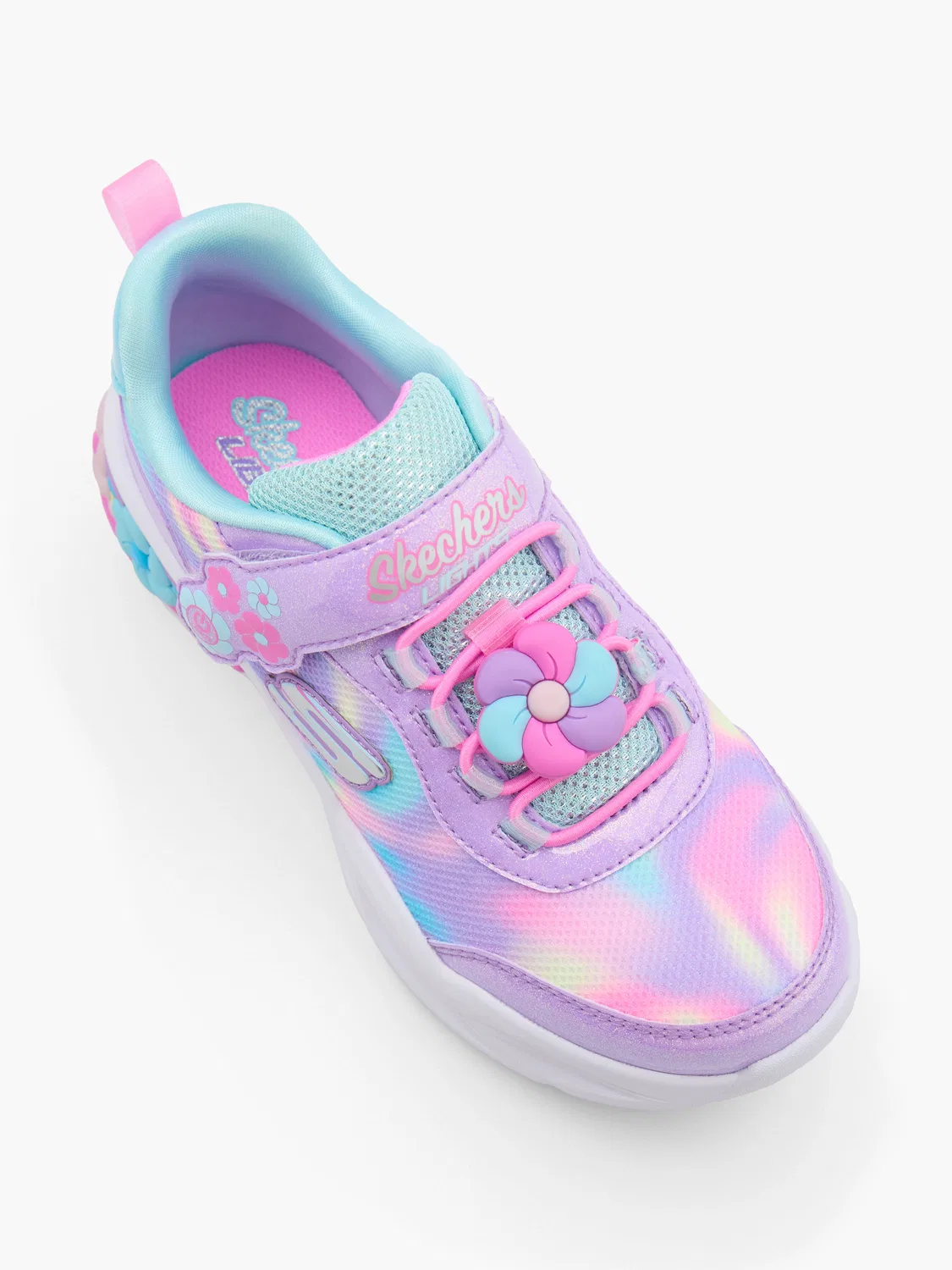 Детские кроссовки со светом Skechers, фиолетовый — фото 2