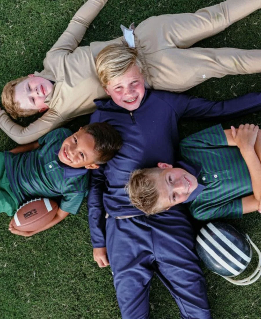 Детские спортивные брюки с эластичным поясом, бренд Courtside Kids, Khaki — фото 2