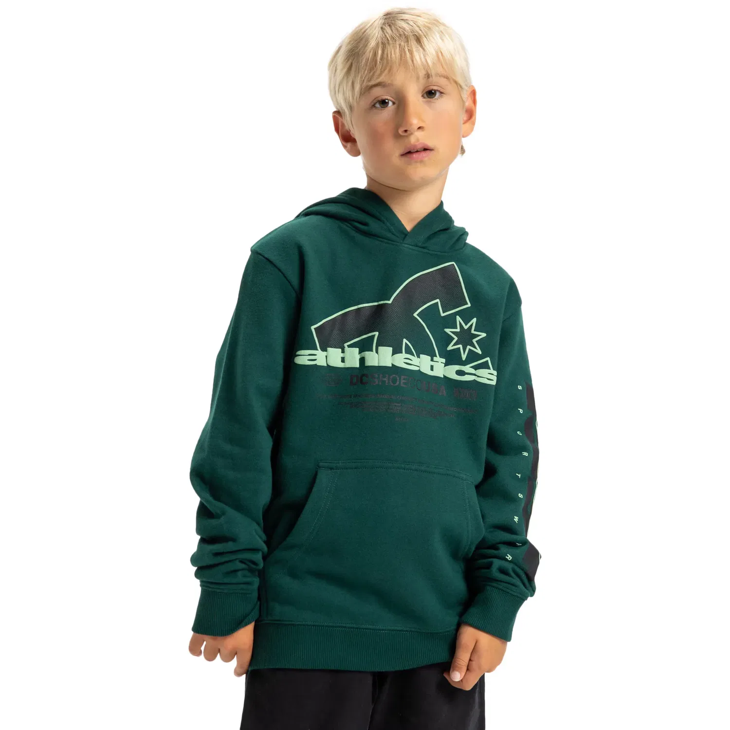 Детская худи для мальчиков из футера DC Shoes, Verde Oscuro