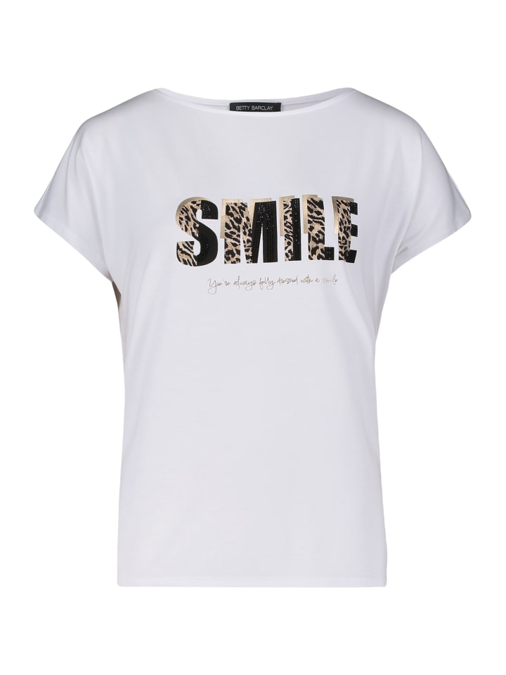 

Базовая рубашка с нашивкой белого/черного цвета Betty Barclay