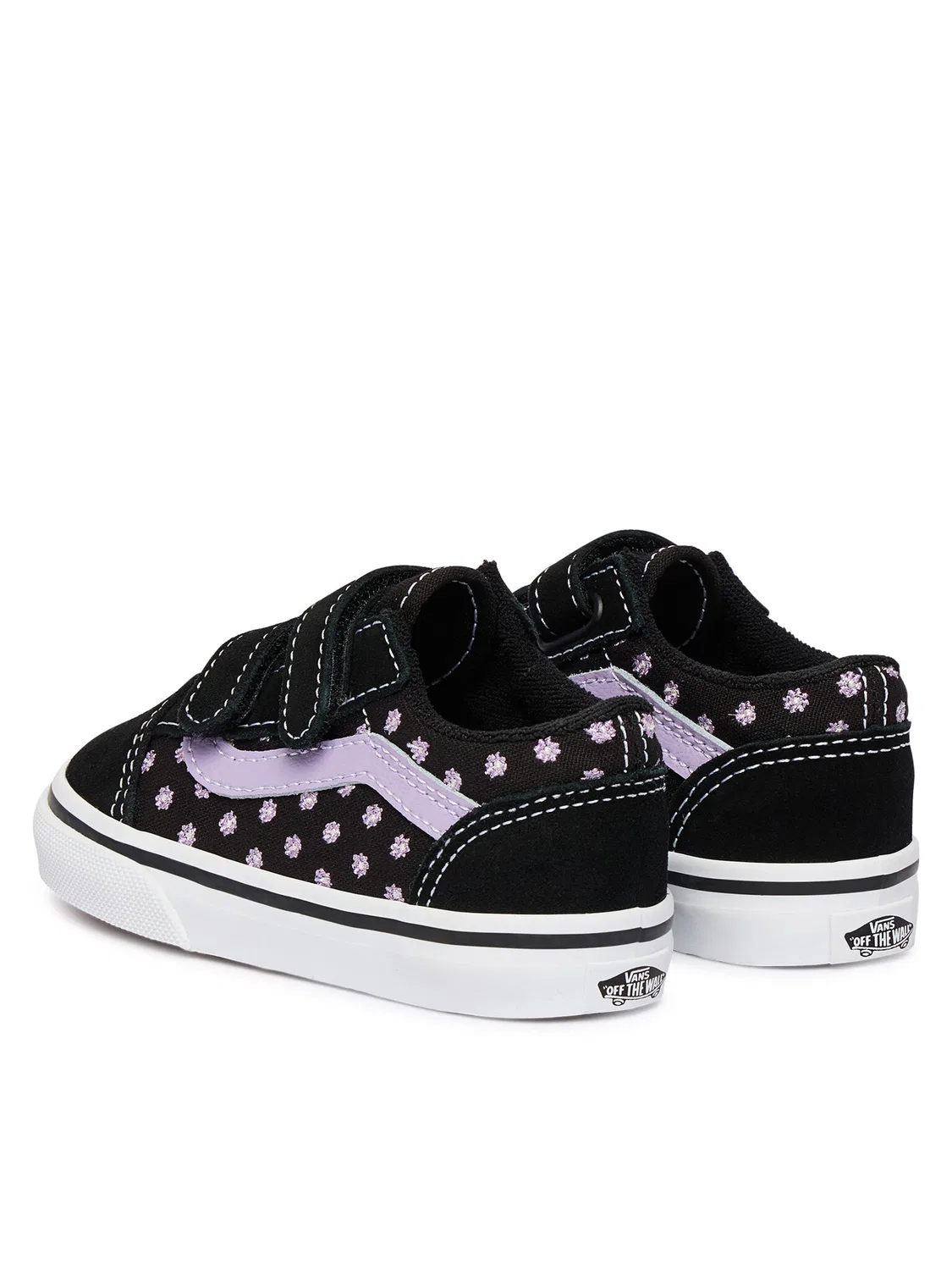 Тканевые кроссовки для девочки Old Skool Vans, черный — фото 3