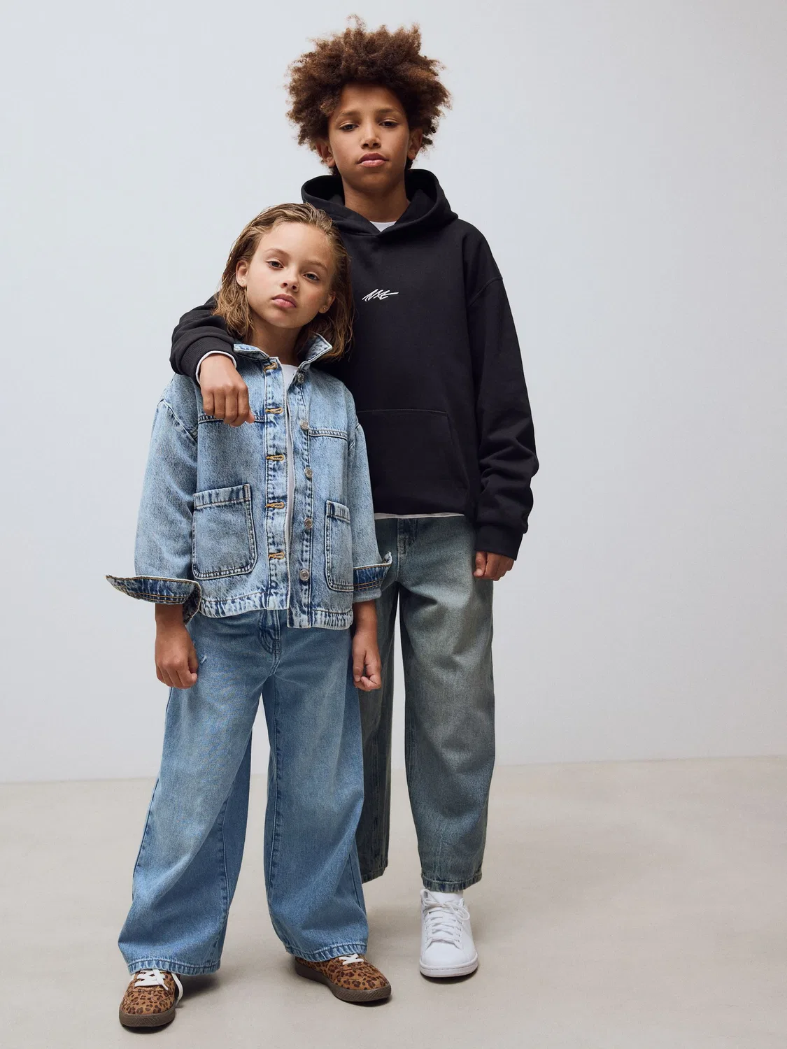 Джинсы широкие Denim Extra Wide Leg Jeans Next, деним — фото 4