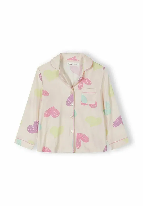 Комплект пижама с принтом, Set long sleeve with print, Minoti, Pink, розовый — фото 3