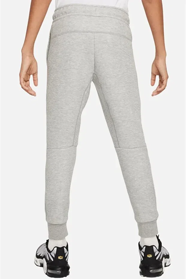 Детские спортивные штаны для девочек с утяжкой Tech Fleece Nike, Gray — фото 3