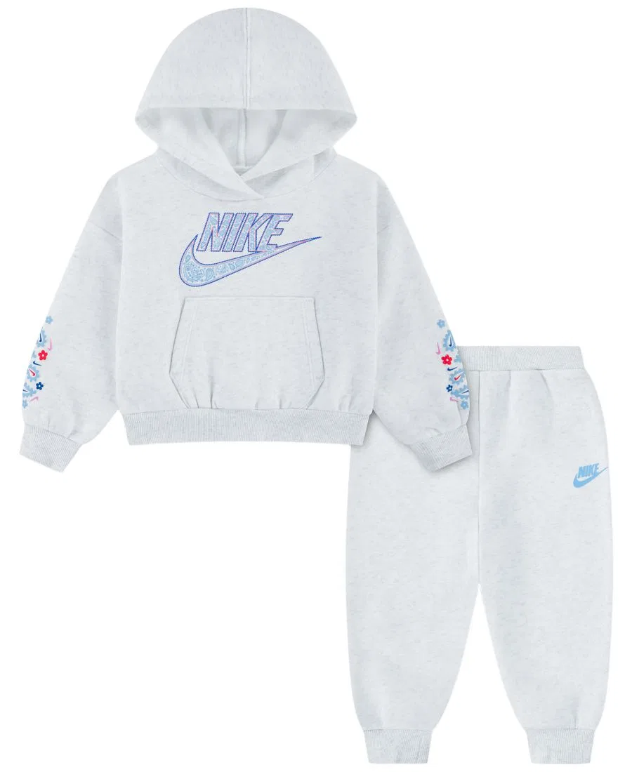 Комплект из худи и джоггеров с длинным рукавом Retro Remix Nike, Birch Heather