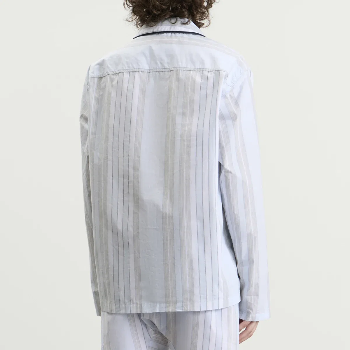Пижамная рубашка Calvin Klein, Crest Stripe & Ice Castle — фото 3