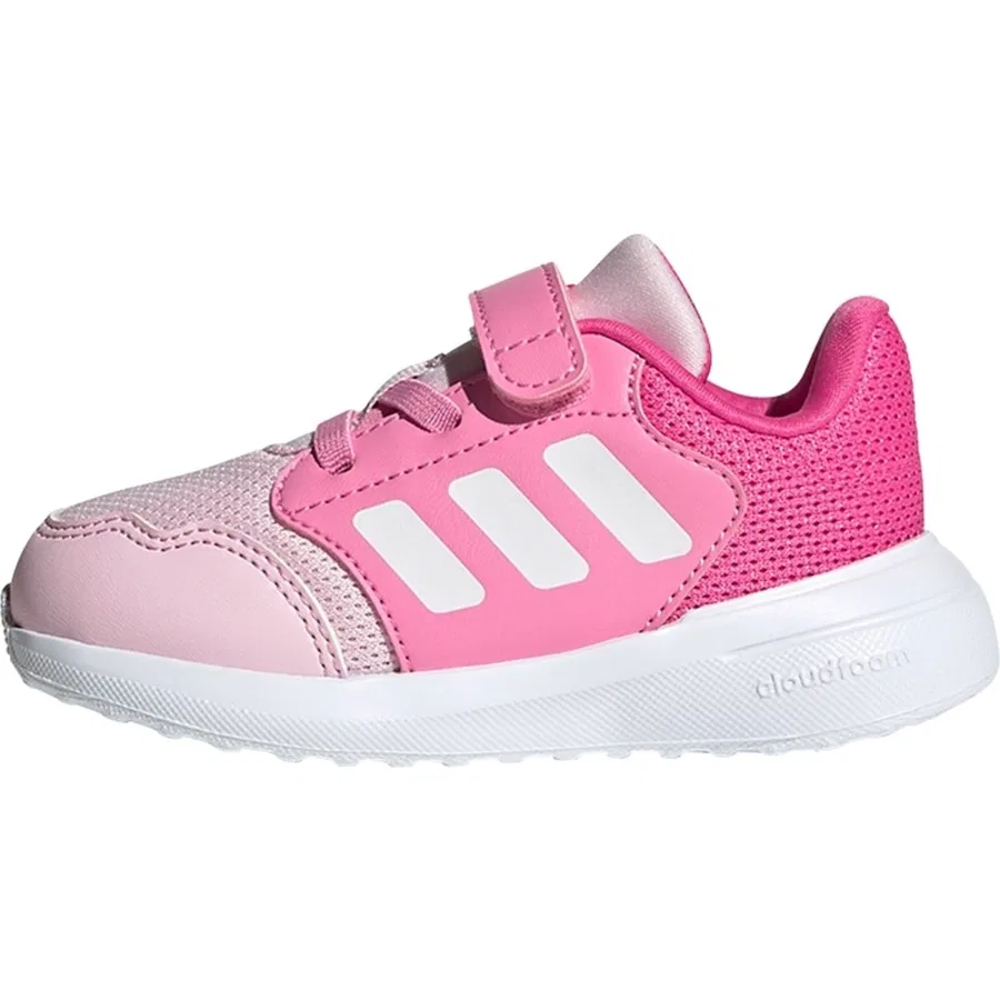 Детские спортивные кроссовки с принтом Tensaur Run 3.0 adidas, Розово-белый — фото 3