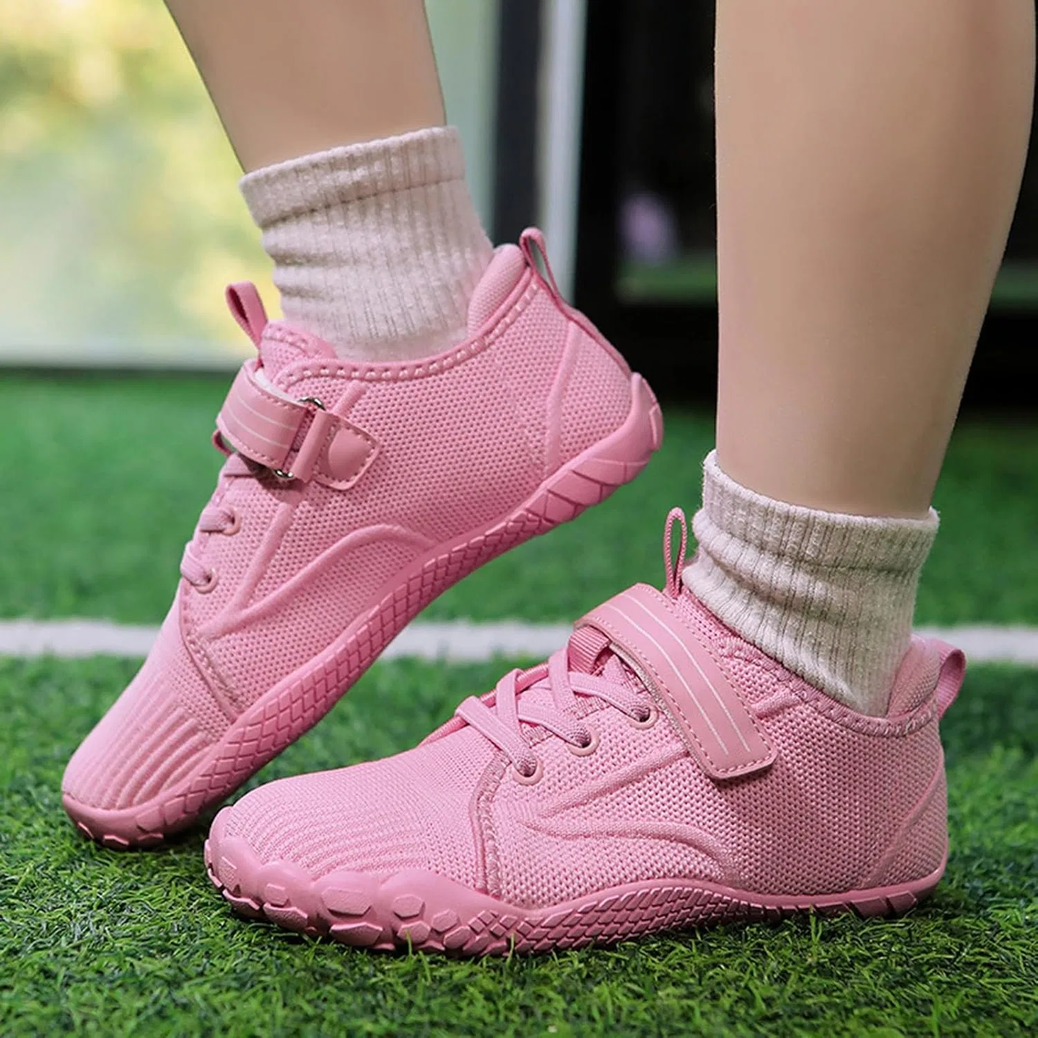 Детские дышащие кроссовки из сетки для девочек, Pink — фото 3