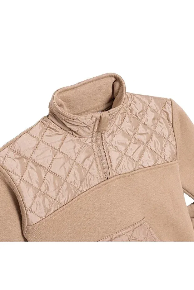 Детский комплект из футера с длинным рукавом Hellobaby Ebebek Hello Baby, Beige — фото 3