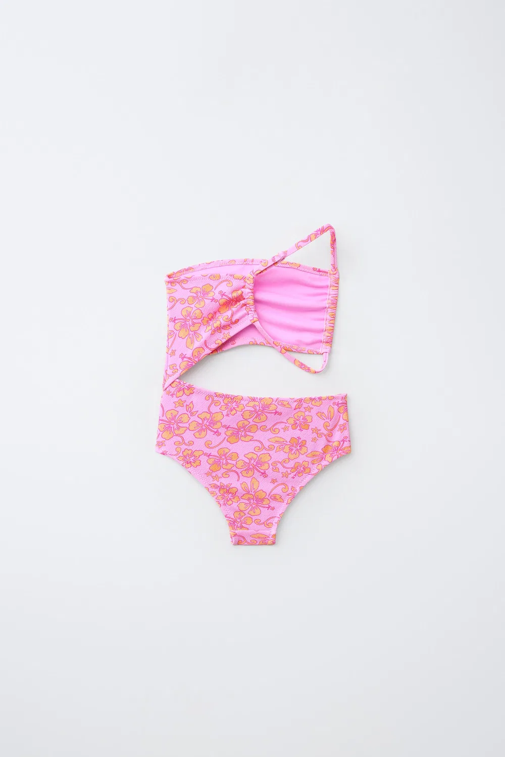 6-14 лет / Купальник с вырезом в виде гибискуса ZARA, Pink — фото 2