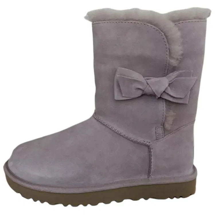 Детские зимние снежные сапоги из овчины с коротким голенищем UGG, Purple