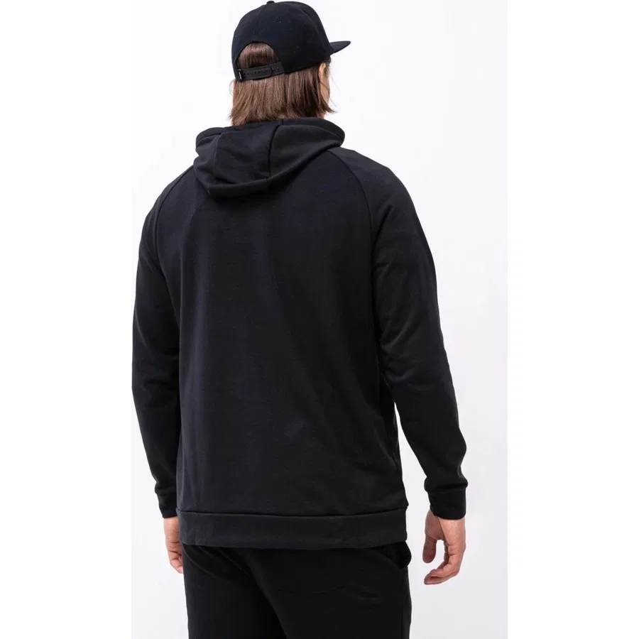Мужской худи с капюшоном из футера Dri-Fit Nike, Черный — фото 3