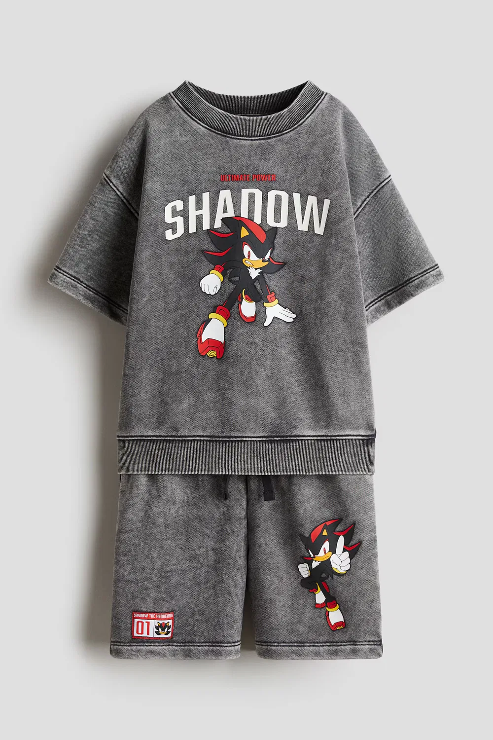 Комплект из двух толстовок с принтом H&M, Dunkelgrau/Sonic The Hedgehog
