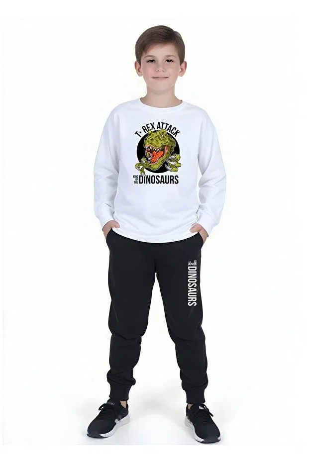 Детский спортивный комплект для мальчиков с принтом Fyk Collection, Yellow-Lilvert-Blue — фото 4