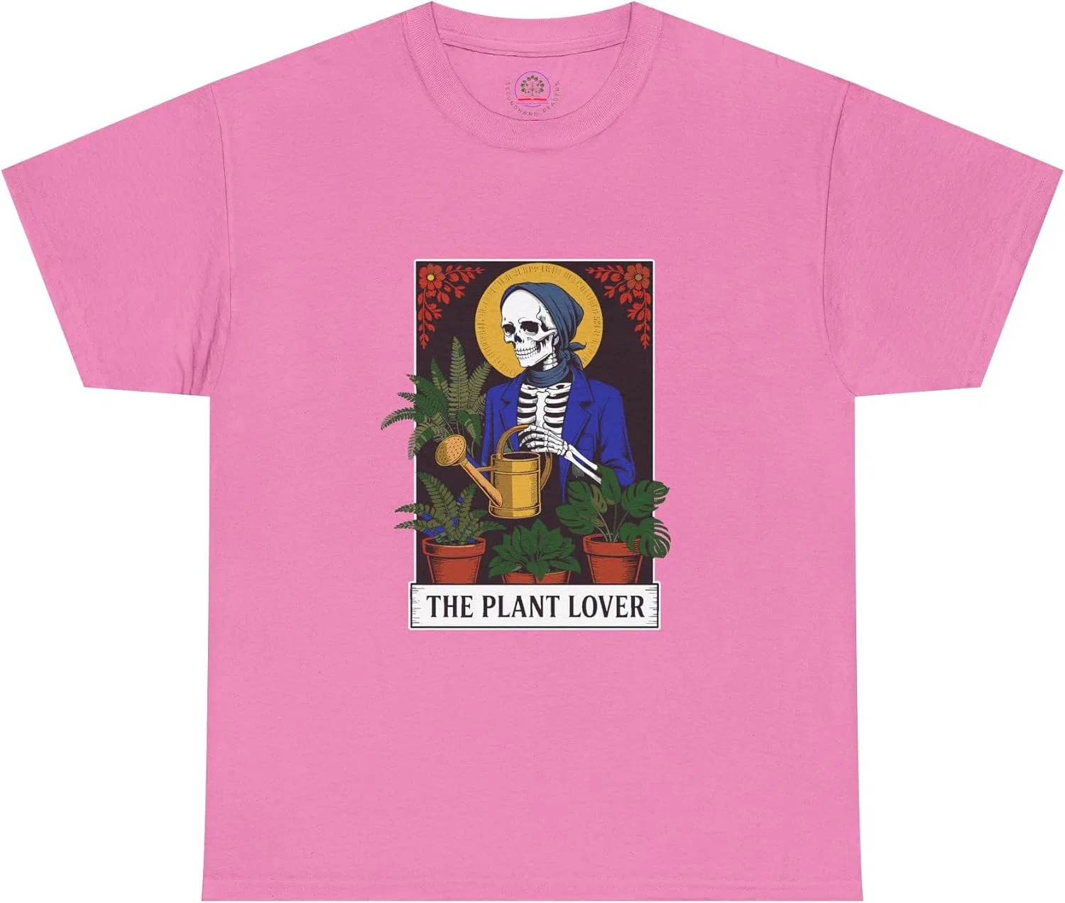 Мужская футболка с принтом Tarot Card Plant Lover Tee, Azalea