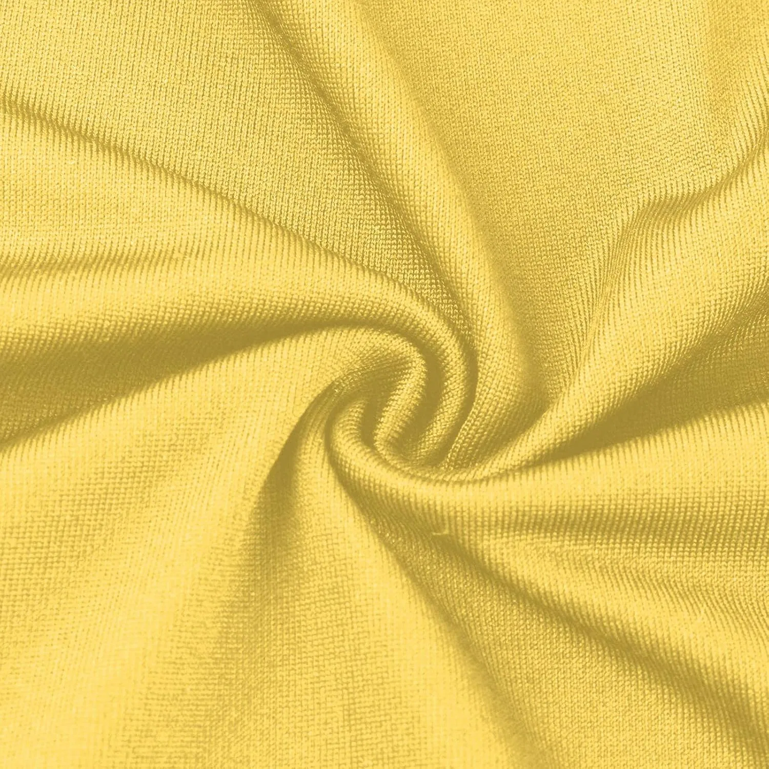 Платье-футболка свободного кроя с v-образным вырезом, Yellow — фото 3