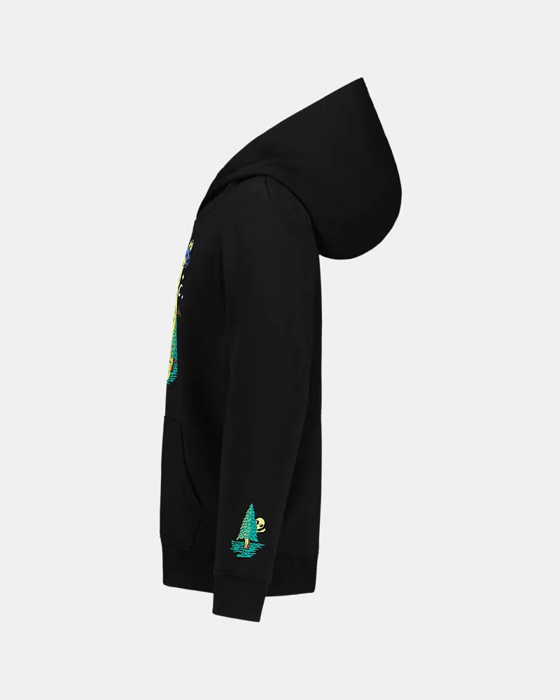 Худи для мальчиков со светящимся принтом UA Camp UFO UnderArmour, Black/White — фото 4