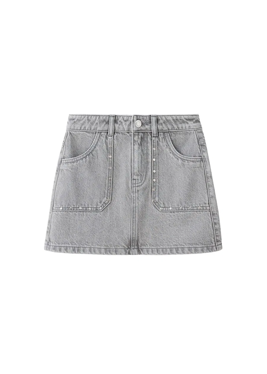Детская юбка MANGO KIDS 'SABRINA' из серого денима