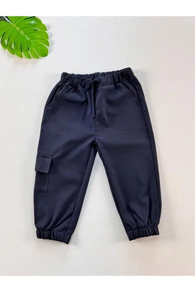 Детские брюки для девочек с грузовыми карманами Efu Baby, Navy Blue