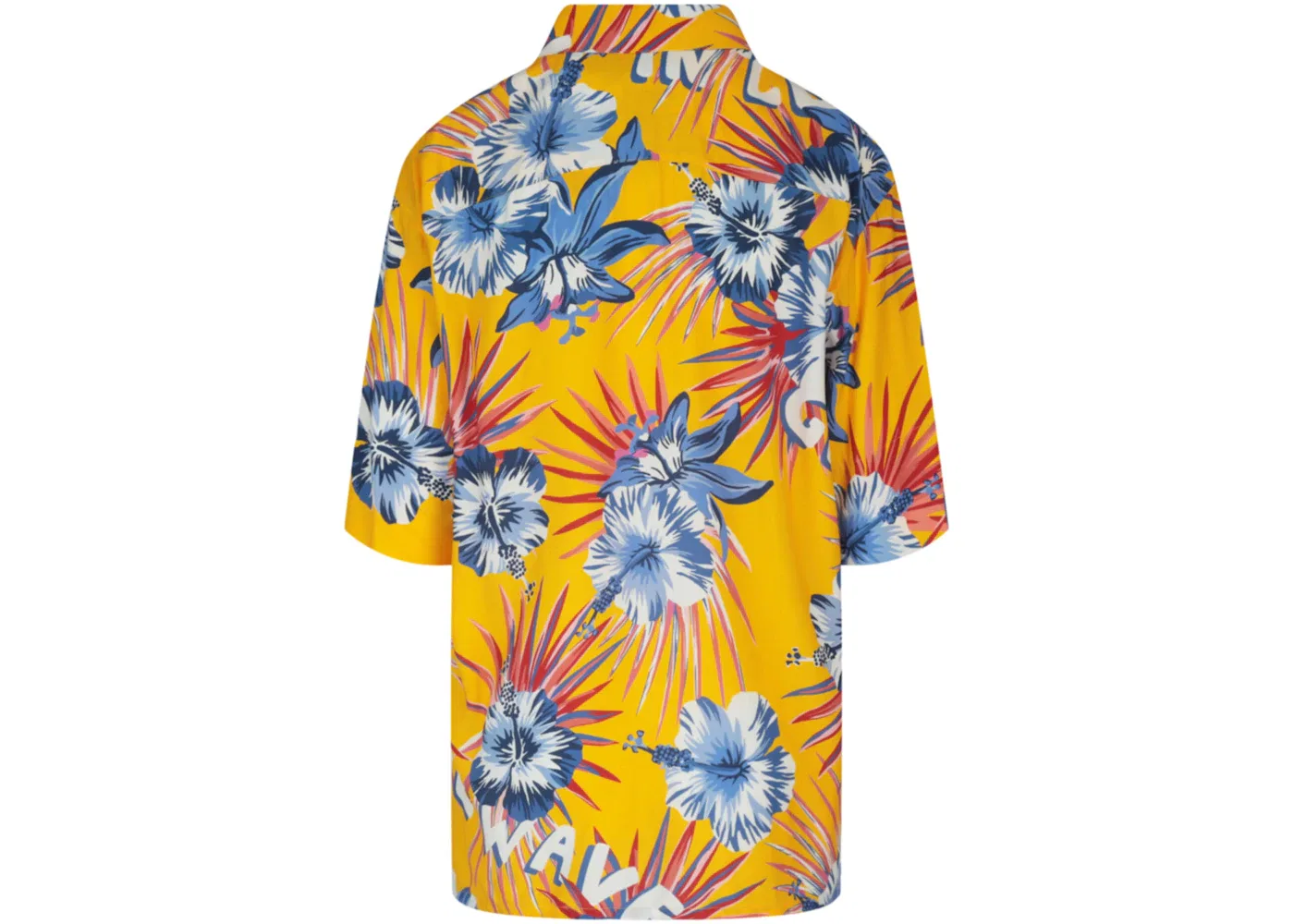 Женская рубашка с принтом Gucci Wild Flower Printed, Yellow — фото 2
