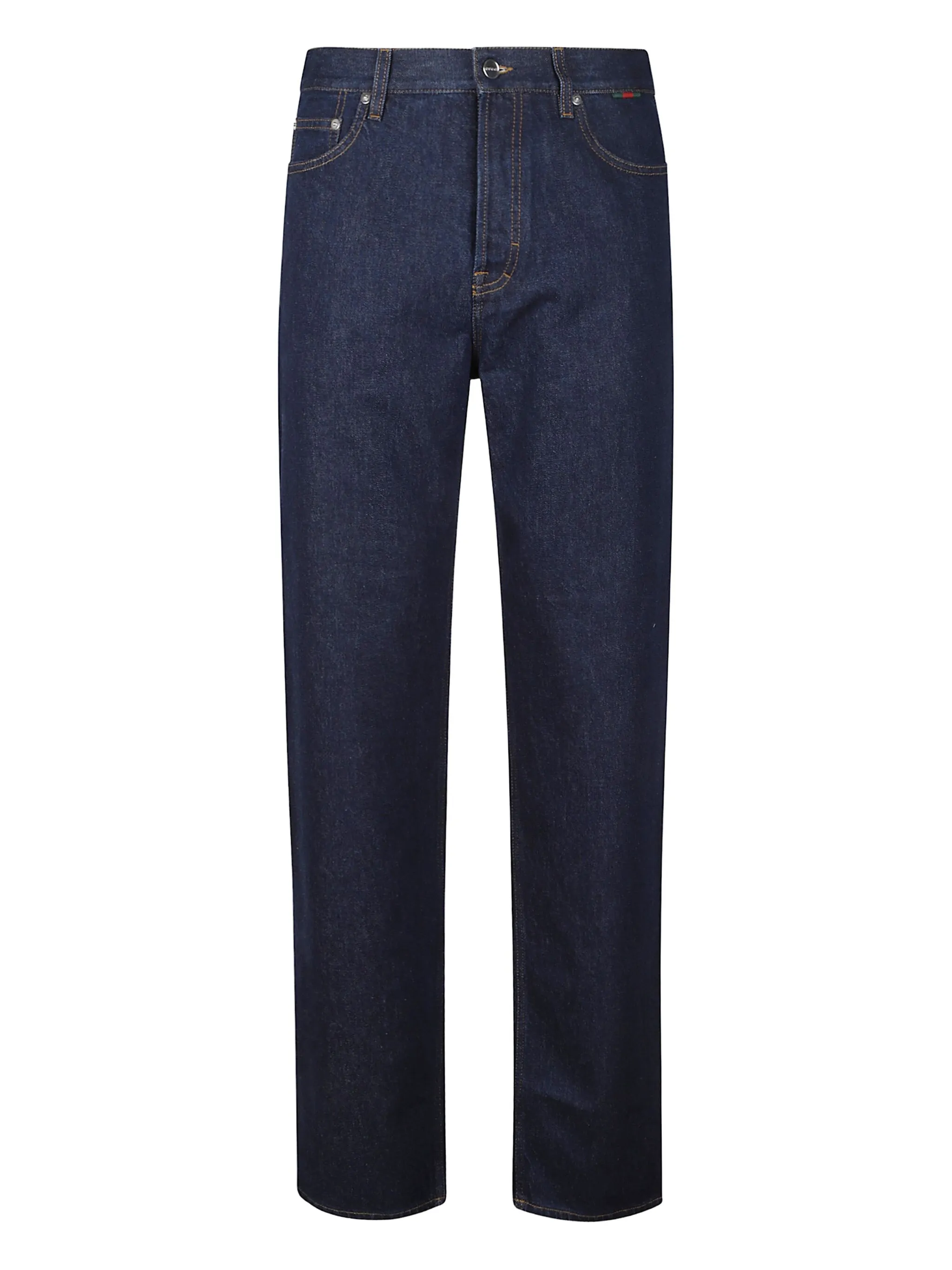 

Джинсы с нашивкой-логотипом Gucci, синий