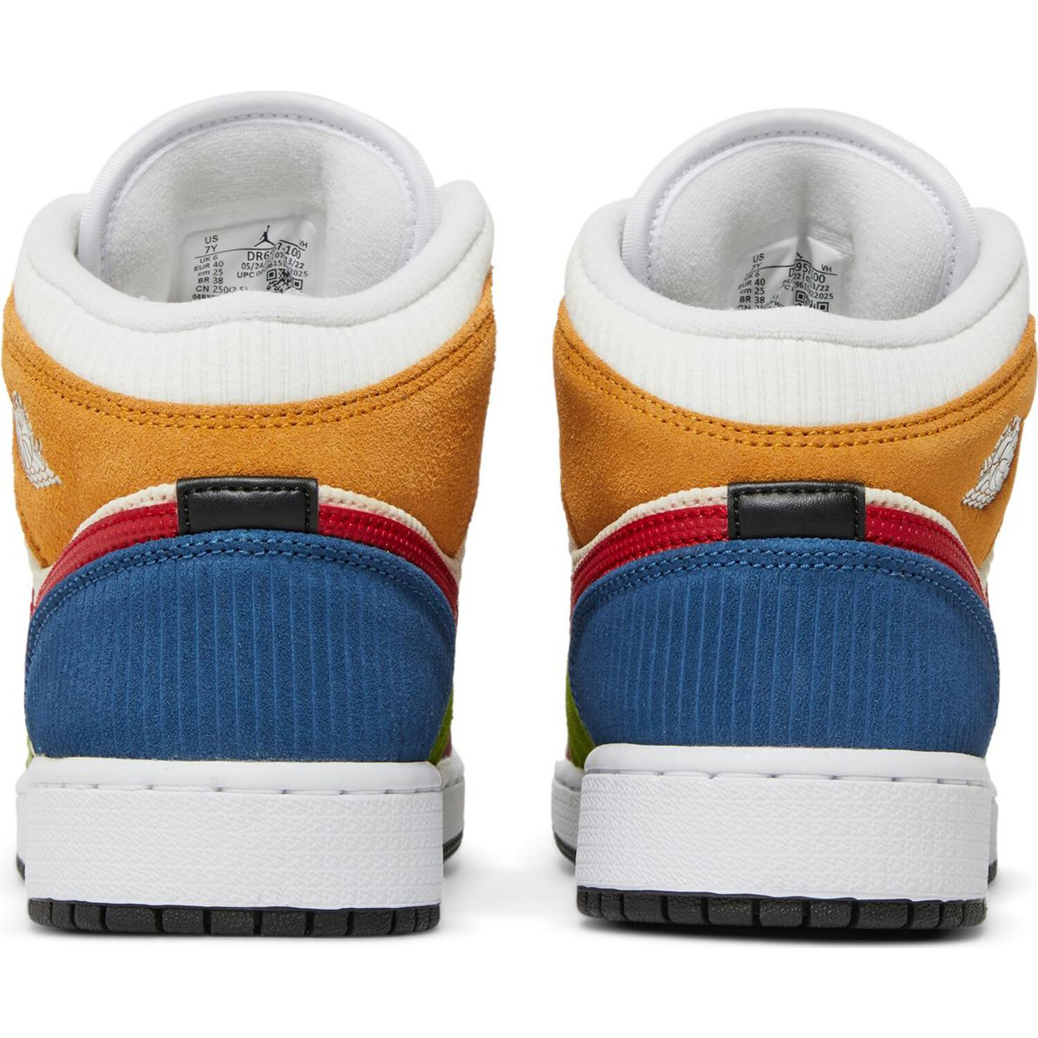 Кроссовки Nike Air Jordan 1 Mid SE GS, разноцветный — фото 4