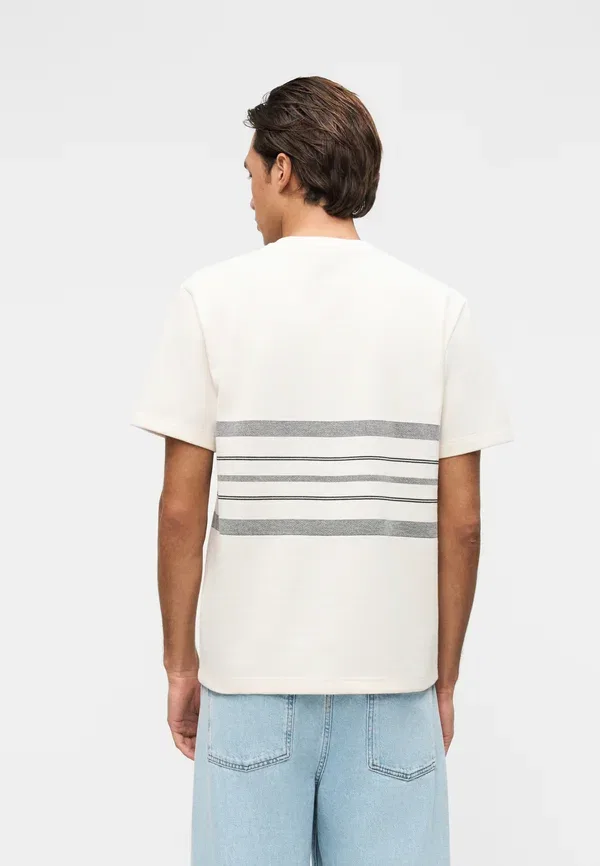 Футболка Lacoste с принтом, полосатая, хлопок — фото 3
