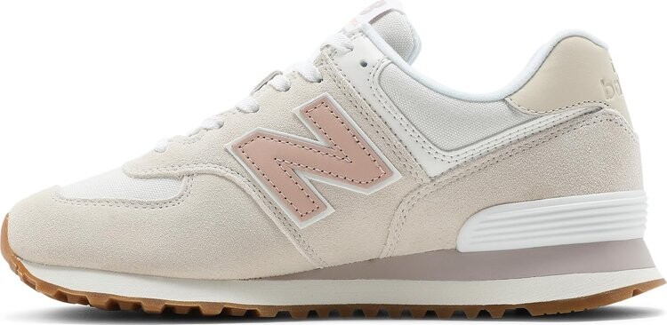 Кроссовки New Balance Wmns 574 'Tencel - Sea Salt Rose Water', кремовый — фото 4