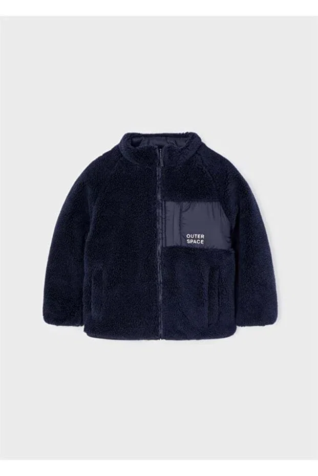 Детская куртка из флиса с двойным ворсом Mayoral, Navy Blue