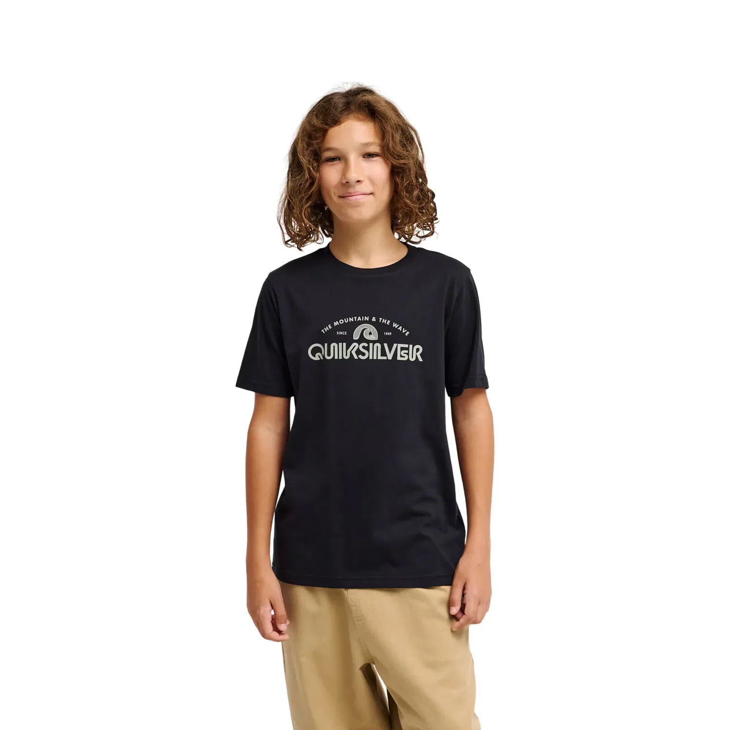 Детская футболка с коротким рукавом из переработанного хлопка Quiksilver, Negro