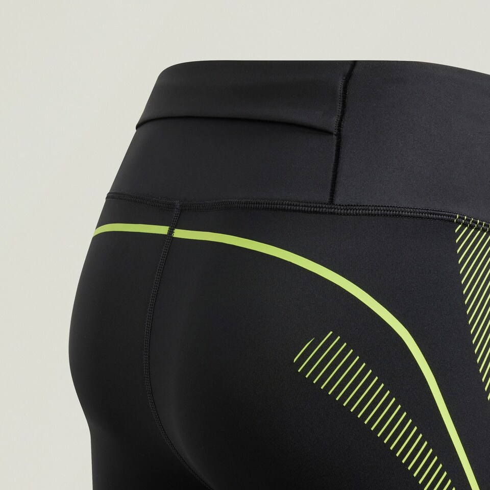 Спортивные брюки Adidas By Stella Mccartney Truepace, черный/желтый (Размер 34-36 S) — фото 2