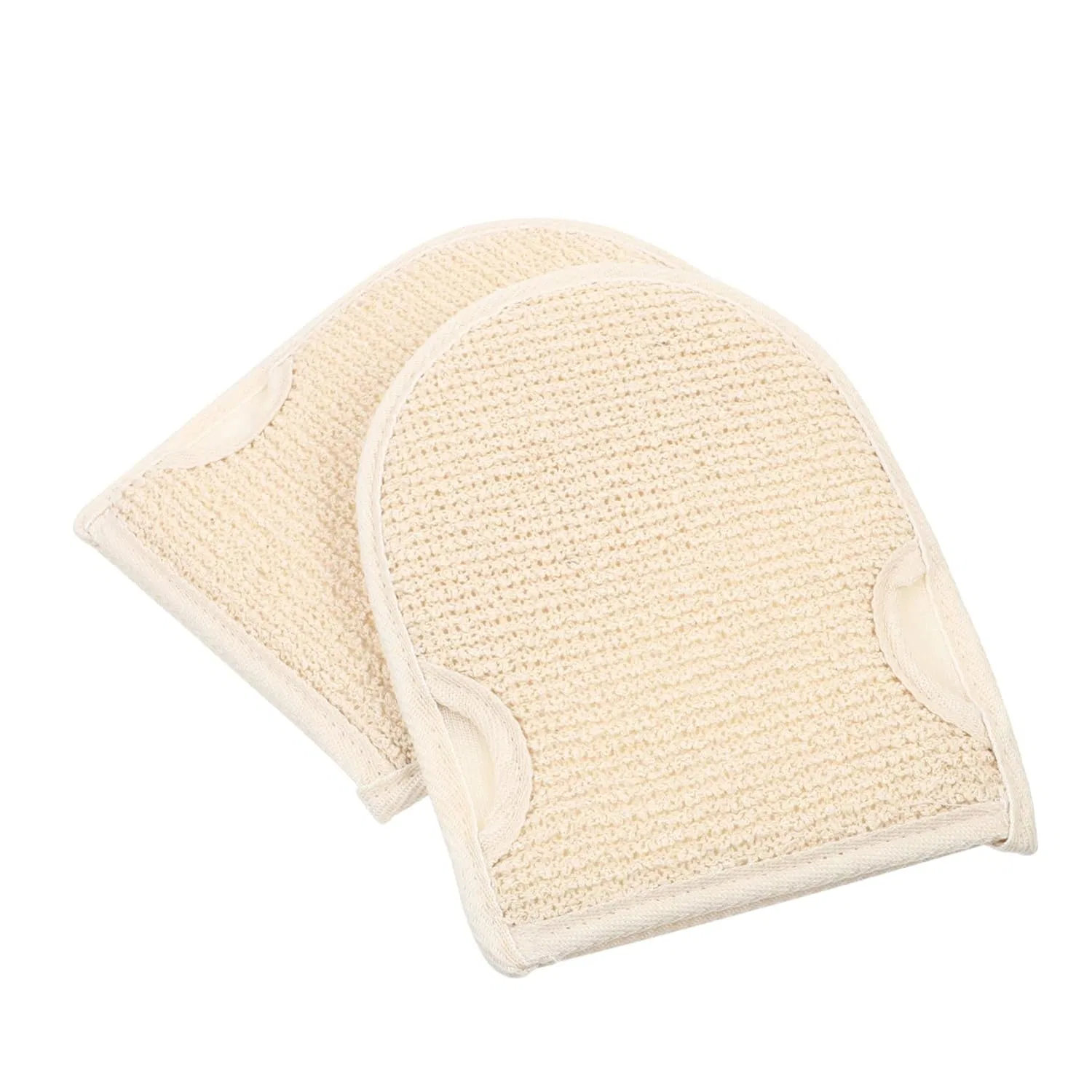 Эксфолиирующие перчатки двусторонние для тела, LRXIYODE, 2 шт, 60 г, Beige