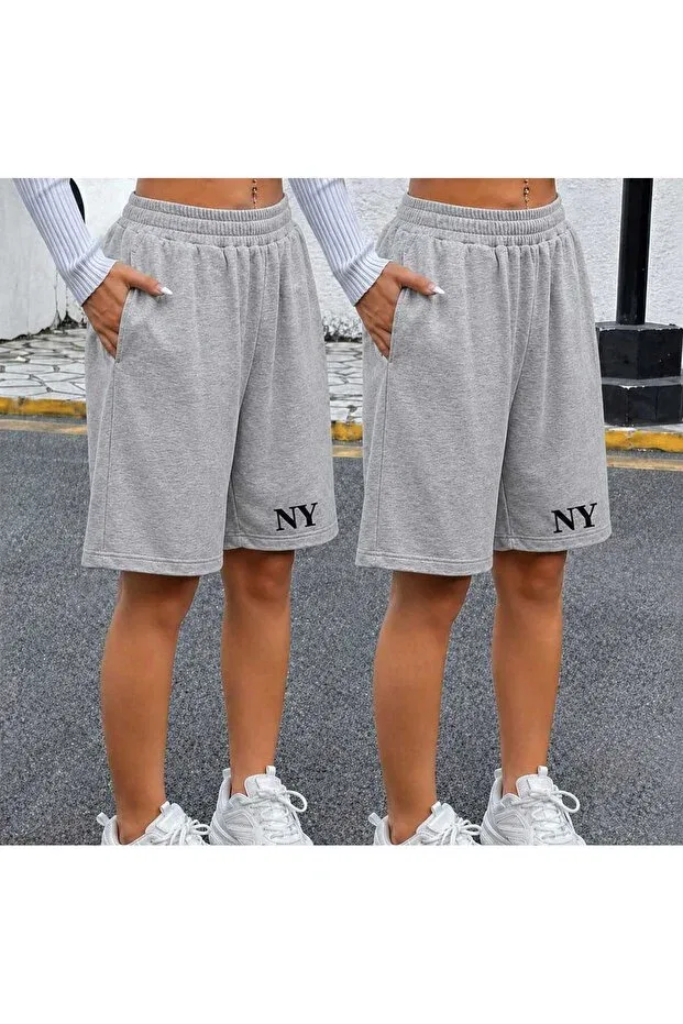 Детские спортивные шорты с принтом 2-pack Gutsy, Gray