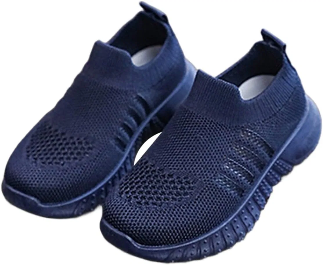Детские дышащие кроссовки для девочек с мягкой подошвой, Dark Blue