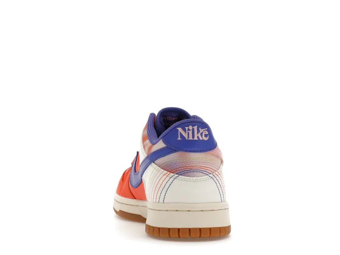 Детские кроссовки Lifestyle Nike Dunk Low SE, Safety Orange/Medium Soft Pink/Sail/Blue Joy — фото 4