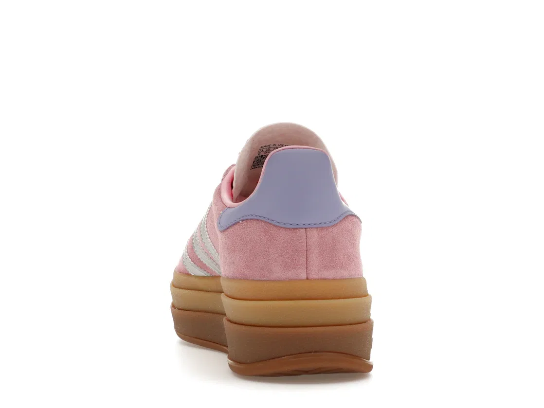 Детские кроссовки Lifestyle с принтом Adidas Gazelle Bold, True Pink Silver Metallic Light Purple — фото 4