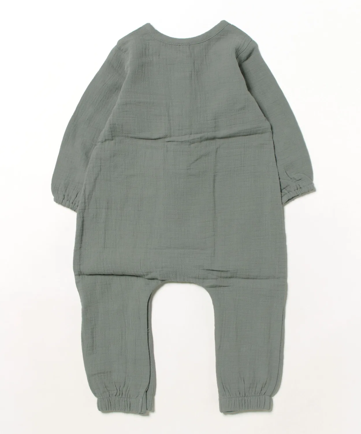 Детский комбинезон с длинным рукавомиз легкого газа Quincy Mae WOVEN JUMPSUIT Rylee + Cru, Blue — фото 2
