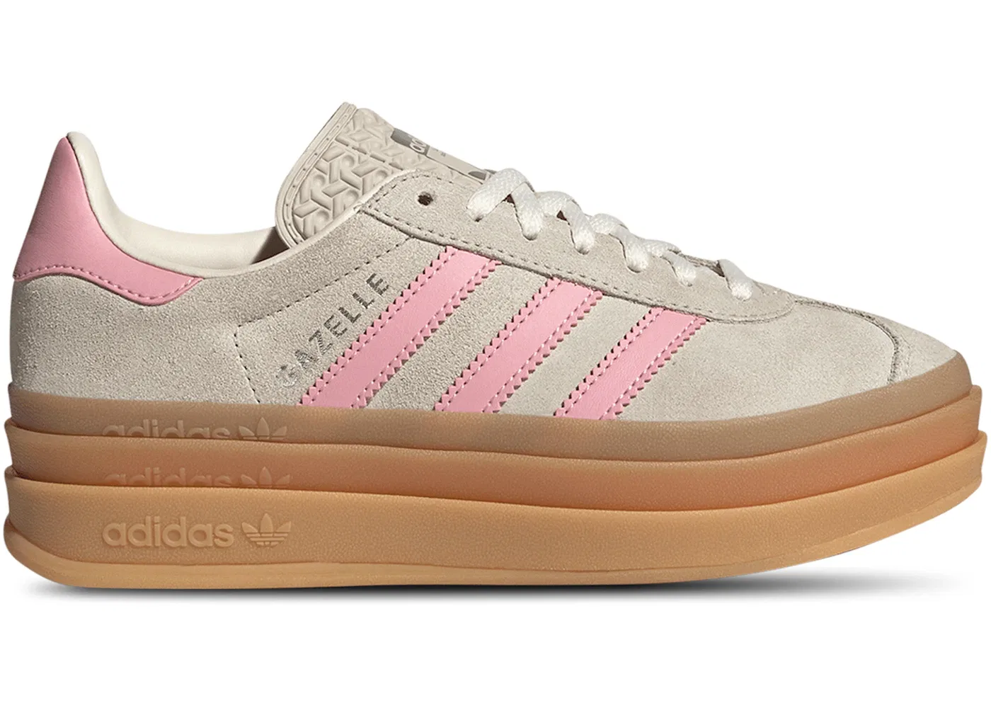 Детские кроссовки Lifestyle Gazelle Bold Adidas, Beige/Semi Pink Spark/Cream White