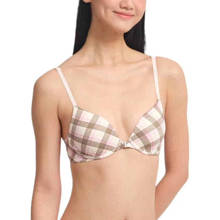 Женский бюстгальтер в клетку Brown Plaid Victoria's Secret