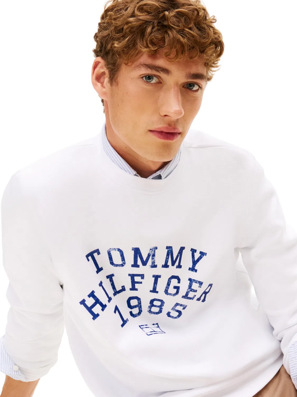 Мужской свитшот с принтом Hilfiger Arch Tommy Hilfiger, White (White) — фото 4