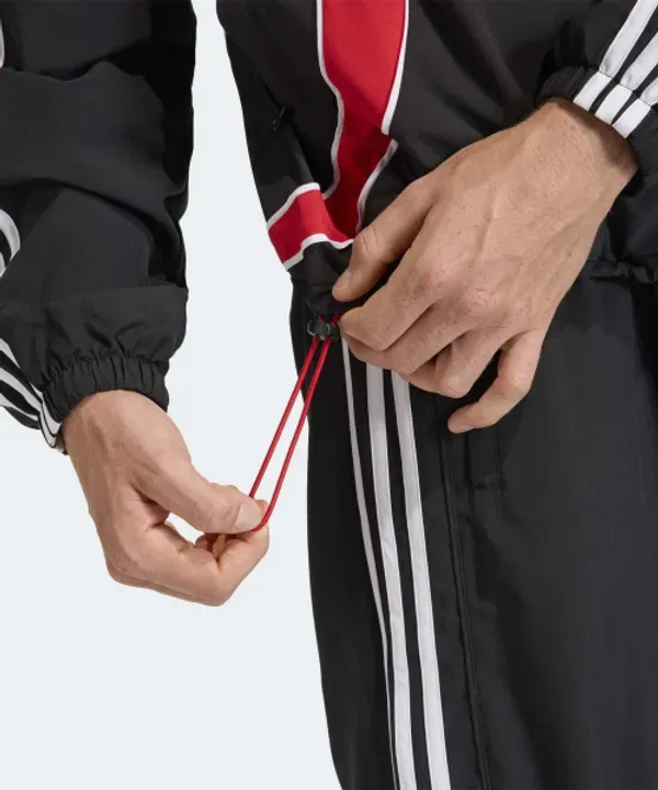 Тренировочная куртка Teamgeist Adicolor, Adidas, черный, красный — фото 3